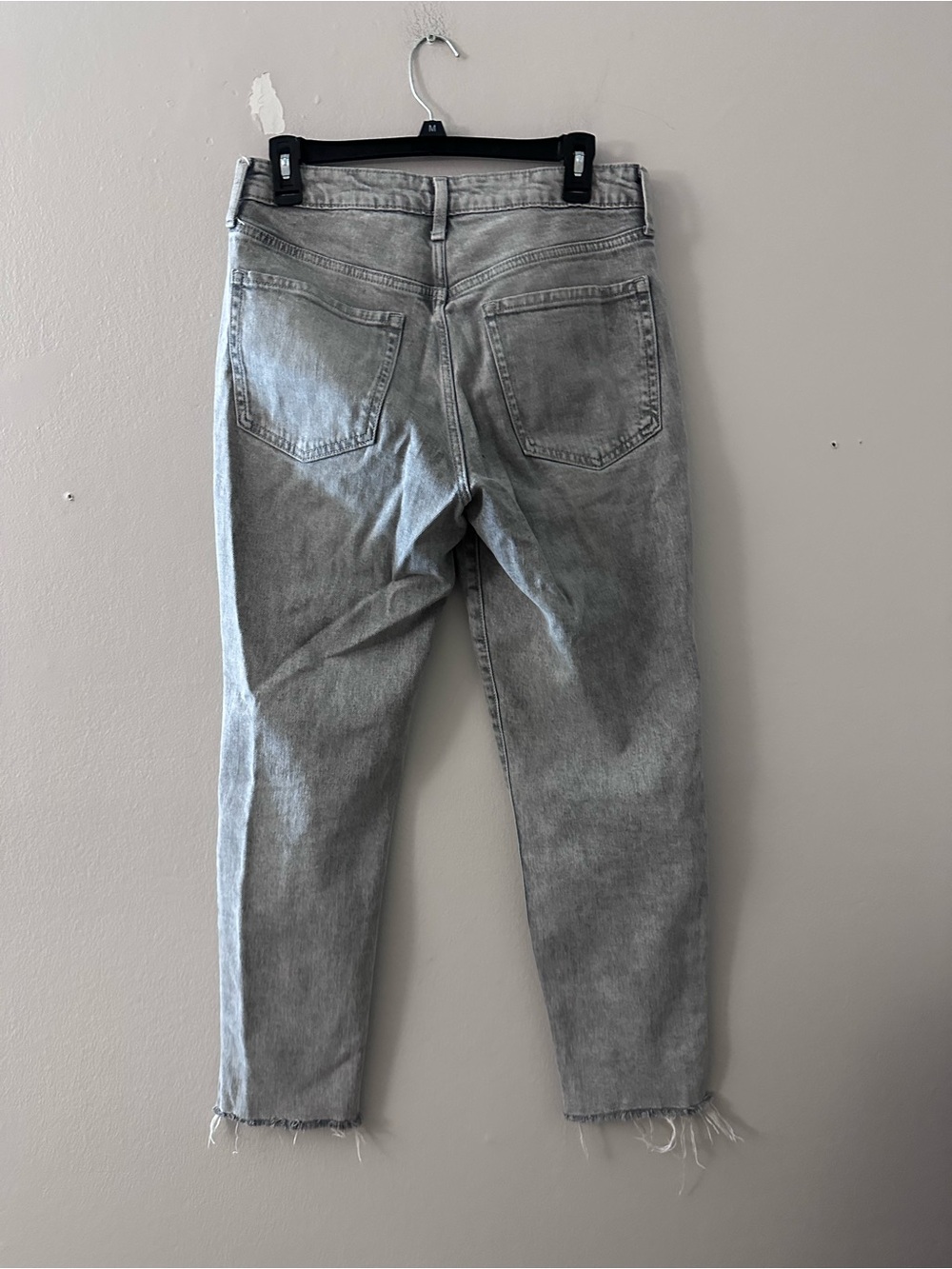 Old Navy Light Gray Straight Leg High rise Jeans - Picture 4 of 4